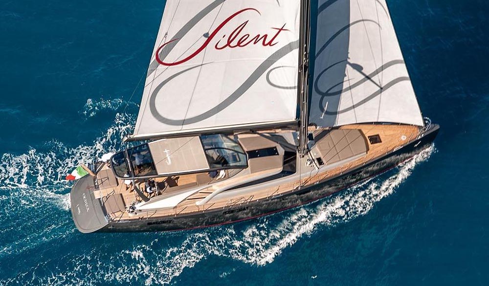 Gigreca the custom sail of Admiral Yacht