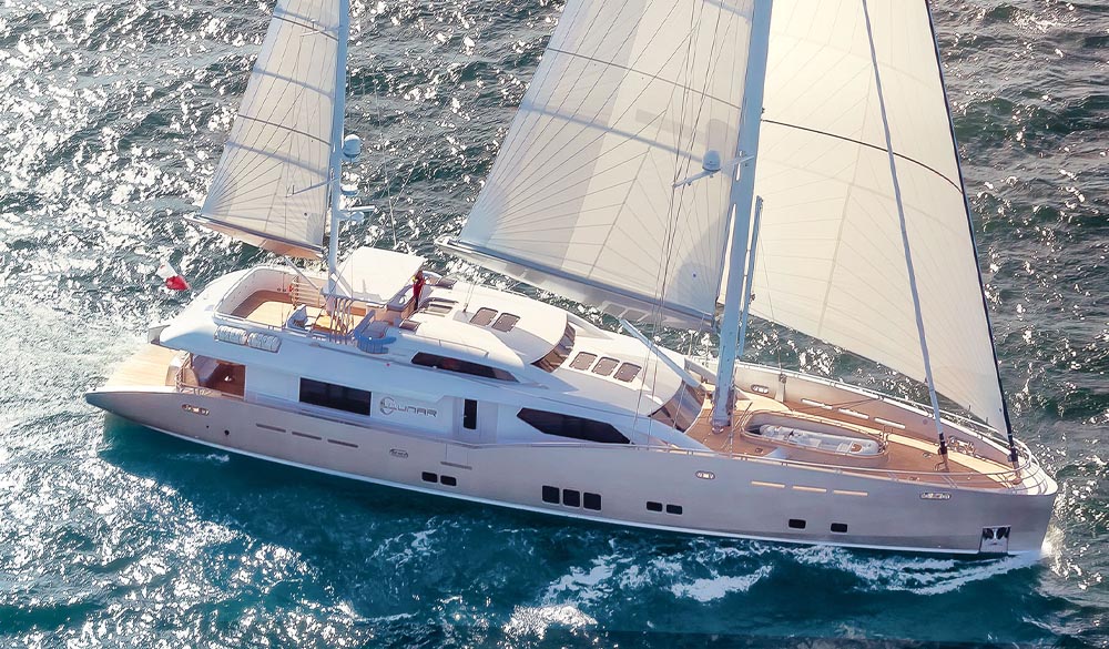 Lunar Yacht 35m. by Conrad Shipyard