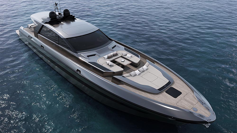 MegaYacht OTAM 90 GTS di Giuseppe Bagnardi di BG Design Firm