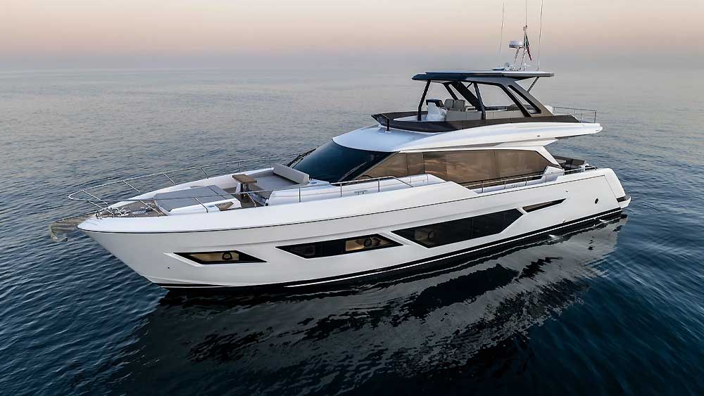 Ferretti Yachts 720, il nuovo equilibrio a bordo