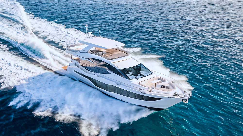 Galeon 800 FLY, the flagship arrives in Europe