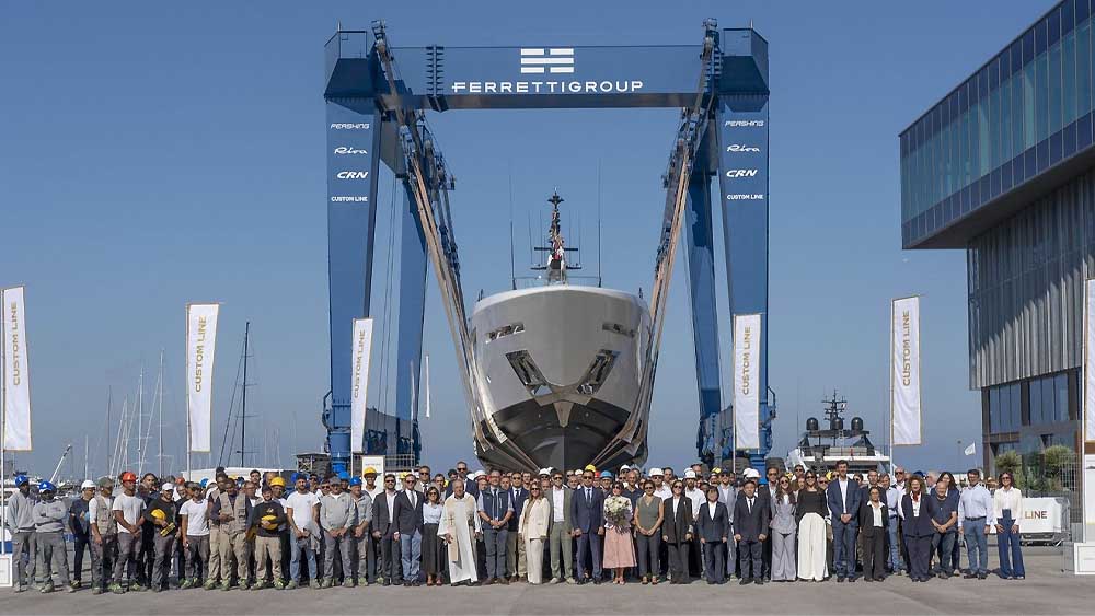 Custom Line Saetta 128&rsquo;, varato il primo esemplare ad Ancona