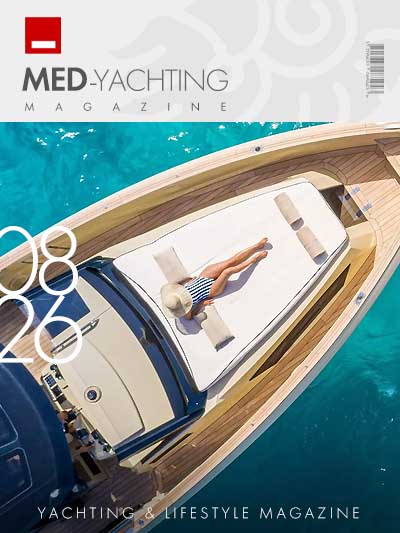 MED-Yachting Magazine cover, August 2026